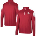 コロシアム メンズ パーカー・スウェットシャツ アウター Oklahoma Sooners Colosseum Golf Match QuarterZip Windshirt Crimson