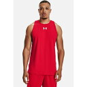 アンダーアーマー メンズ バスケットボール スポーツ ZONE TANK - Top - red