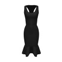 ドレスザポプレーション レディース ワンピース トップス Taina Racerback Bandage Midi-Dress black