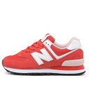 New Balance ニューバランス レディース スニーカー Red/White 【(WMNS) New Balance 574 Coral Red WL574VDR】 サイズ US_5.5(22.5cm)