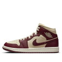 Air Jordan ジョーダン レディース スニーカー KHAKI/WINE RED 【(WMNS) Air Jordan 1 Mid SE 'Split - Beach Cherrywood' DR0501-200】 サイズ US_7.5(24.5cm)(4)