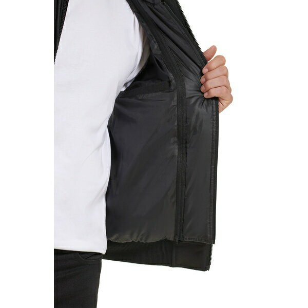 がかかりま ケネスコール メンズ ジャケット＆ブルゾン アウター Oxford Hooded Bomber Jacket Black：asty なサイズ
