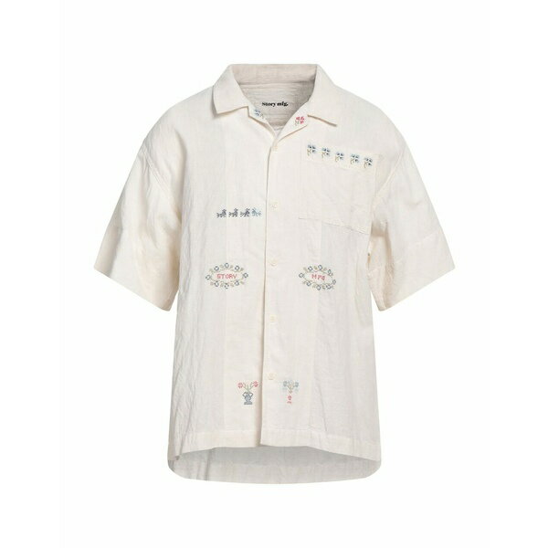 【送料無料】 ストーリーエムエフジー メンズ シャツ トップス Shirts Cream