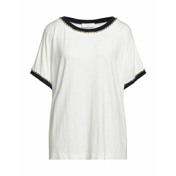 【送料無料】 クリップス モア レディース カットソー トップス T-shirts White