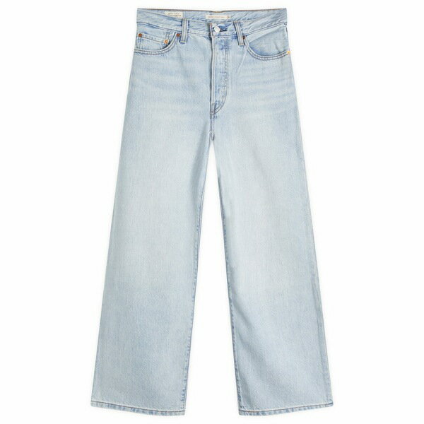 リーバイス レディース カジュアルパンツ ボトムス Levi's Ribcage High Rise Straight Leg Jeans Blue