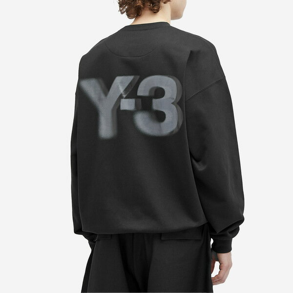 ワイスリー メンズ パーカー・スウェットシャツ アウター Y-3 Logo Crew Sweat Black