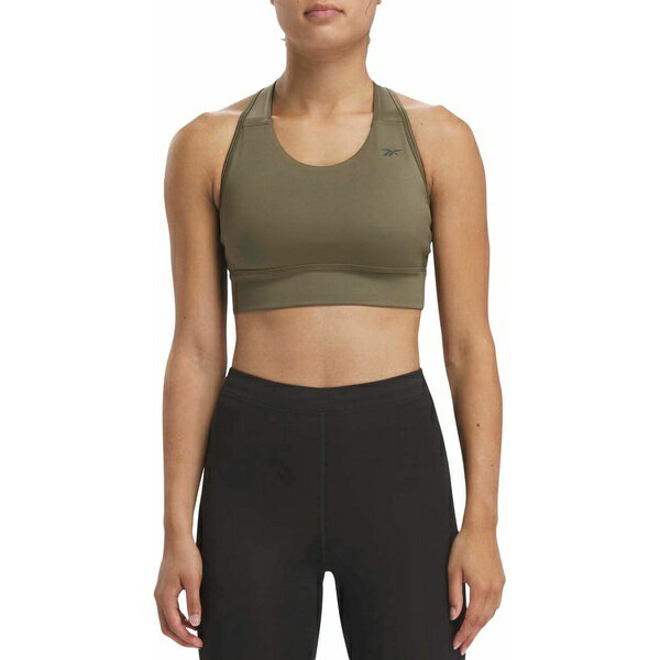 [{bN fB[X Jbg\[ gbvX Reebok Women's Running Essentials High-Impact Sports Bra Army Green