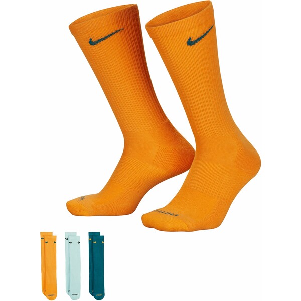 iCL fB[X C A_[EFA Nike Dri-FIT Everyday Plus Cushion Crew Socks - 3 Pack Teal/Jade Ice/Sundial