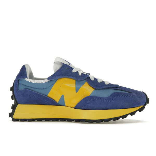 New Balance ニューバランス メンズ スニーカー 【New Balance 327 Warped Essentials Marine Blue Yellow】 サイズ US_10.5(28.5cm) Marine Blue/Light Blue/Yellow