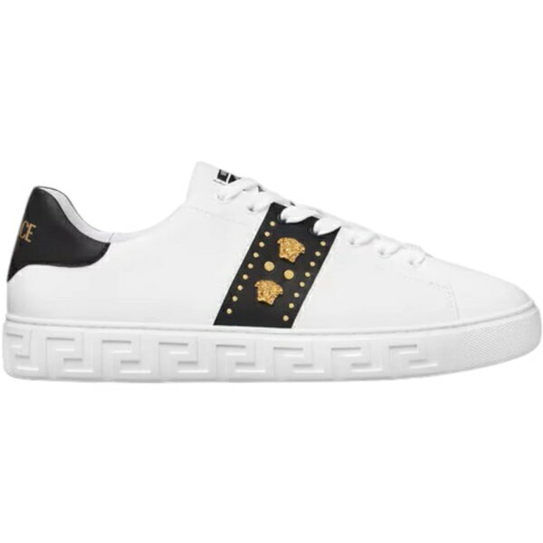 Versace ヴェルサーチ メンズ スニーカー 【Versace Geca Black White】 サイズ EU_47(32.0cm) Black/Whit...