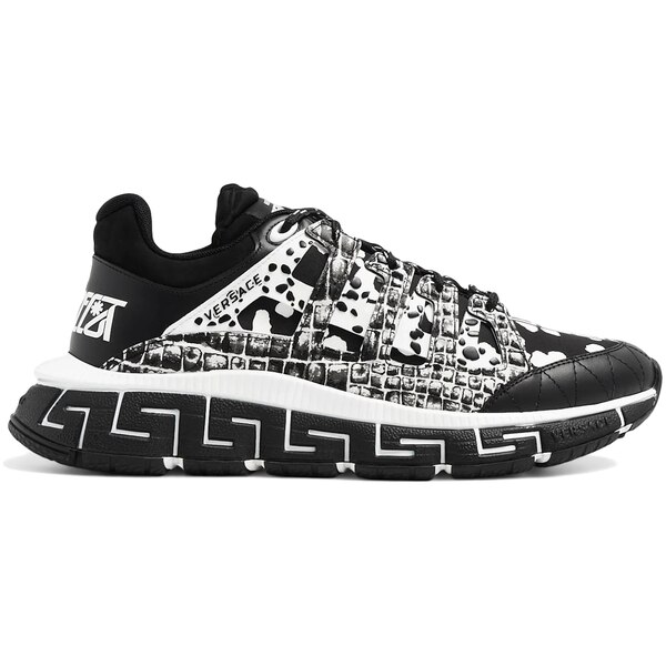 Versace ヴェルサーチ メンズ スニーカー 【Versace Trigreca Black White】 サイズ EU_43(28.0cm) Black/...