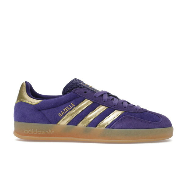 adidas アディダス メンズ スニーカー 【adidas Gazelle Indoor West NYC Wizard】 サイズ US_M_4.5 Collegiate Purple/Gold Metallic/Gum 3