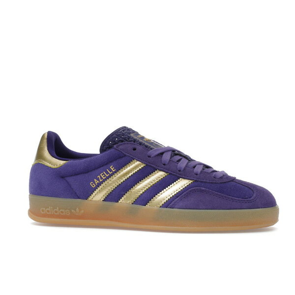 adidas アディダス メンズ スニーカー 【adidas Gazelle Indoor West NYC Wizard】 サイズ US_M_4.5 Collegiate Purple/Gold Metallic/Gum 3