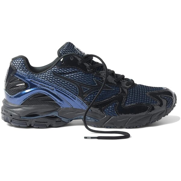 Mizuno ミズノ メンズ スニーカー 【Mizuno Wave Rider 10 END. North Sea】 サイズ US_9.5(27.5cm) Black Beauty/Estate Blue