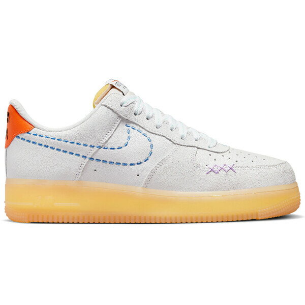 Nike ナイキ メンズ スニーカー 【Nike Air Force 1 Low 101 Grey】 サイズ US_7.5(25.5cm) Grey/University Blue/Orange