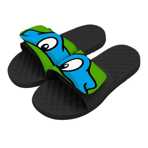 アイスライド メンズ サンダル シューズ Leonardo Teenage Mutant Ninja Turtles ISlide Slide Sandals Black