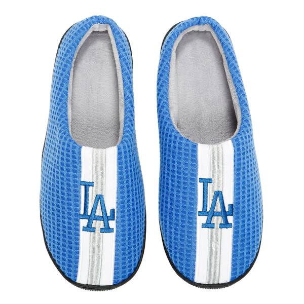 フォコ メンズ サンダル シューズ Los Angeles Dodgers FOCO Team Stripe Memory Foam Slide Slippers Royal