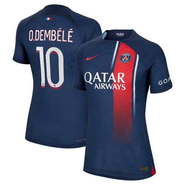 iCL fB[X jtH[ gbvX Ousmane Demb?l? Paris SaintGermain Nike Women's 2023/24 Home Match Authentic Player Jersey Navy