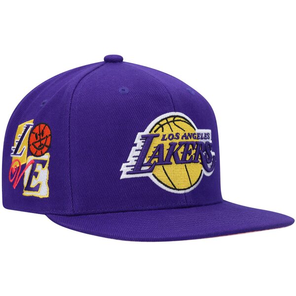 ミッチェル＆ネス ミッチェル&ネス メンズ 帽子 アクセサリー Los Angeles Lakers Mitchell & Ness All Love Snapback Hat Purple