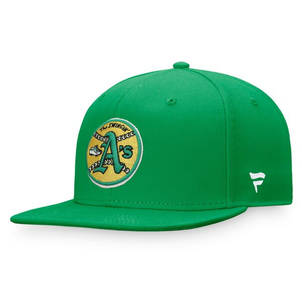 եʥƥ  ˹ ꡼ Oakland Athletics Fanatics Branded Cooperstown Collection Core Snapback Hat Kelly Green