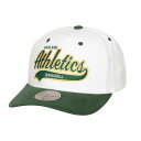 ミッチェル＆ネス ミッチェル&ネス メンズ 帽子 アクセサリー Oakland Athletics Mitchell & Ness Cooperstown Collection Tail Sweep Pro Snapback Hat White