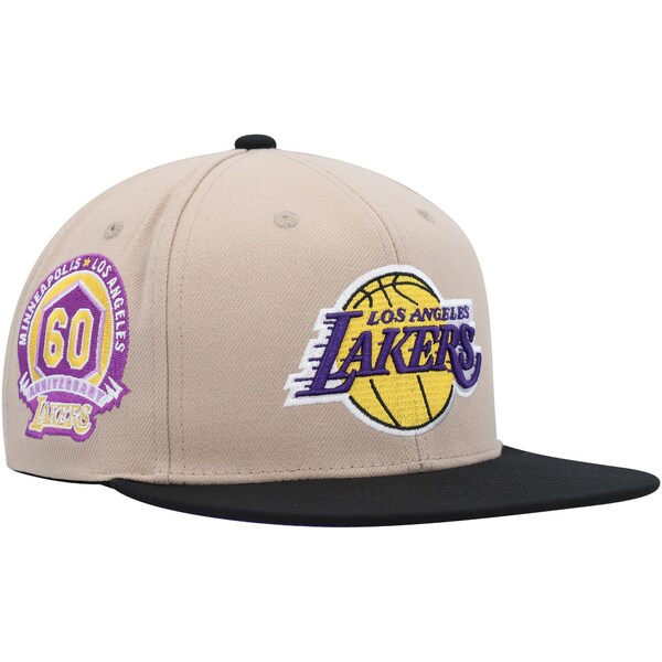 ミッチェル＆ネス ミッチェル&ネス メンズ 帽子 アクセサリー Los Angeles Lakers Mitchell & Ness Dress Code Snapback Hat Khaki