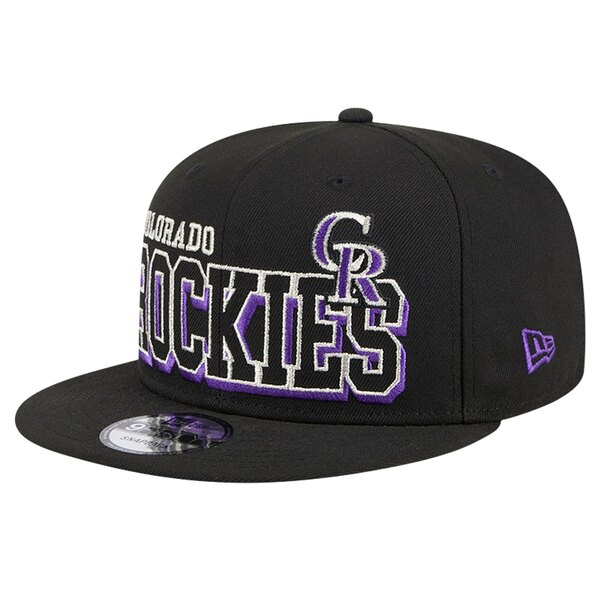 ニューエラ メンズ 帽子 アクセサリー Colorado Rockies New Era Game Day Bold 9FIFTY Snapback Hat Black