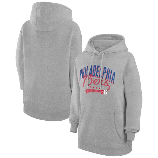 Х󥯥 ǥ ѡåȥ  Philadelphia 76ers G III 4Her by Carl Banks Women's Filigree Logo Pullover Hoodie Heather Gray