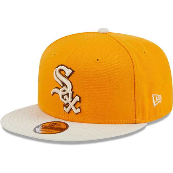 ニューエラ メンズ 帽子 アクセサリー Chicago White Sox New Era Tiramisu 9FIFTY Snapback Hat Gold