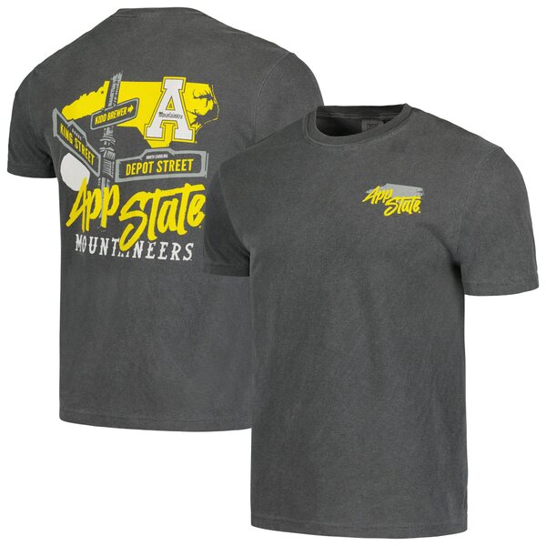 イメージワン メンズ Tシャツ トップス Appalachian State Mountaineers Hyperlocal Comfort Colors TShirt Graphite