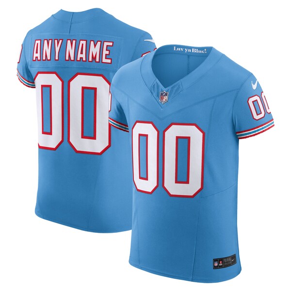 ʥ  ˥ե ȥåץ Tennessee Titans Nike Vapor F.U.S.E. Elite Custom Jersey Light Blue