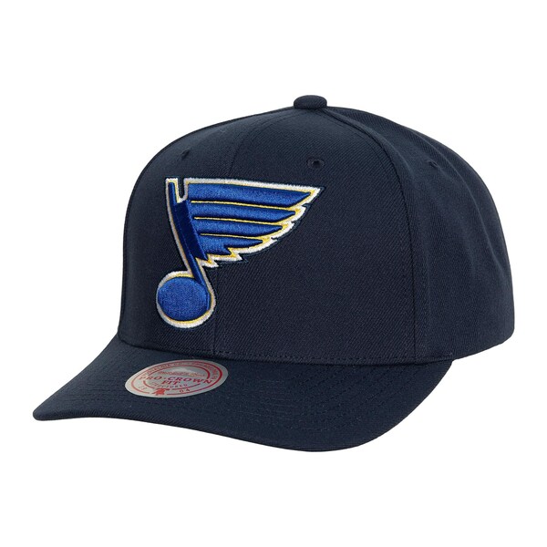 ミッチェル＆ネス ミッチェル&ネス メンズ 帽子 アクセサリー St. Louis Blues Mitchell & Ness Team Ground Pro Adjustable Hat Navy