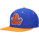 ミッチェル＆ネス ミッチェル&ネス メンズ 帽子 アクセサリー New York Knicks Mitchell & Ness Upside Down Snapback Hat Blue/Orange