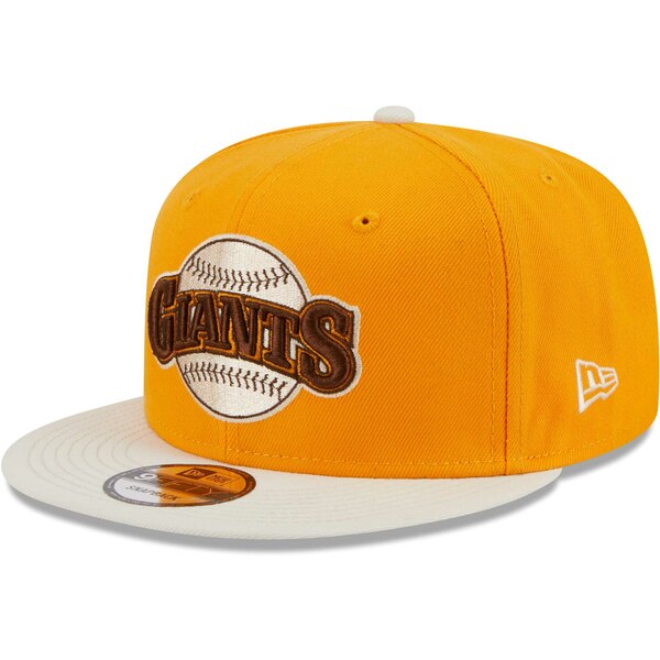 ニューエラ メンズ 帽子 アクセサリー San Francisco Giants New Era Tiramisu 9FIFTY Snapback Hat Gold