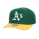 ミッチェル＆ネス ミッチェル&ネス メンズ 帽子 アクセサリー Oakland Athletics Mitchell & Ness Team Pro Snapback Hat Green