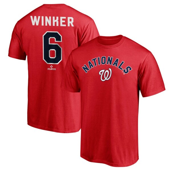 ファナティクス メンズ Tシャツ トップス Washington Nationals Fanatics Branded Personalized Team Winning Streak Name & Number TShirt Red