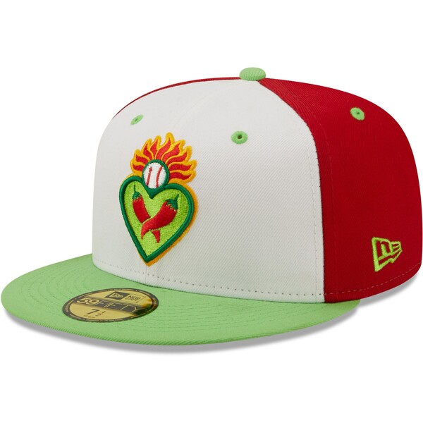 ニューエラ メンズ 帽子 アクセサリー Corazones de Reno New Era Copa De La Diversion 59FIFTY Fitted Hat White/Green