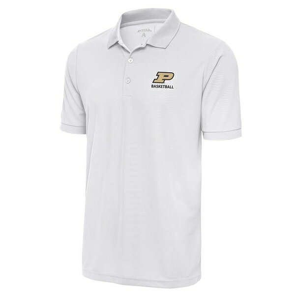 AeBOA Y |Vc gbvX Purdue Boilermakers Antigua Basketball Big & Tall Legacy Pique Polo White