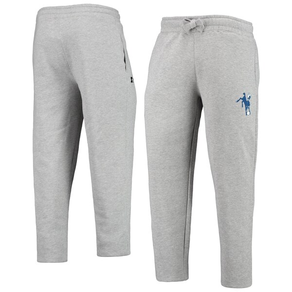 スターター メンズ カジュアルパンツ ボトムス Indianapolis Colts Starter Team Throwback Option Run Sweatpants Heathered Gray