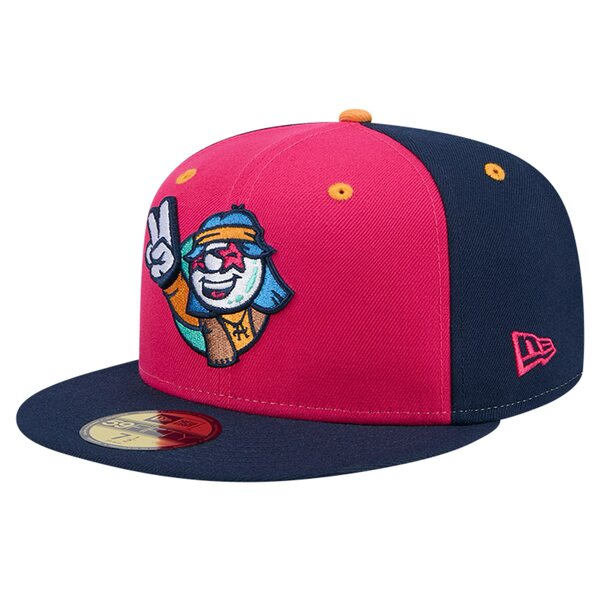 ニューエラ メンズ 帽子 アクセサリー Asheville Tourists New Era Theme Night Hippies 59FIFTY Fitted Hat Pink