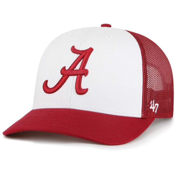 楽天astyフォーティーセブン メンズ 帽子 アクセサリー Alabama Crimson Tide '47 Freshman Trucker Adjustable Hat White/Crimson