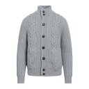 【送料無料】 マロ メンズ カーディガン アウター Cardigans Grey