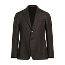 【送料無料】 イザイア メンズ ジャケット&ブルゾン アウター Blazers Brown