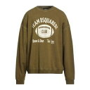 【送料無料】 ディースクエアード メンズ パーカー・スウェットシャツ アウター Sweatshirts Green(4)