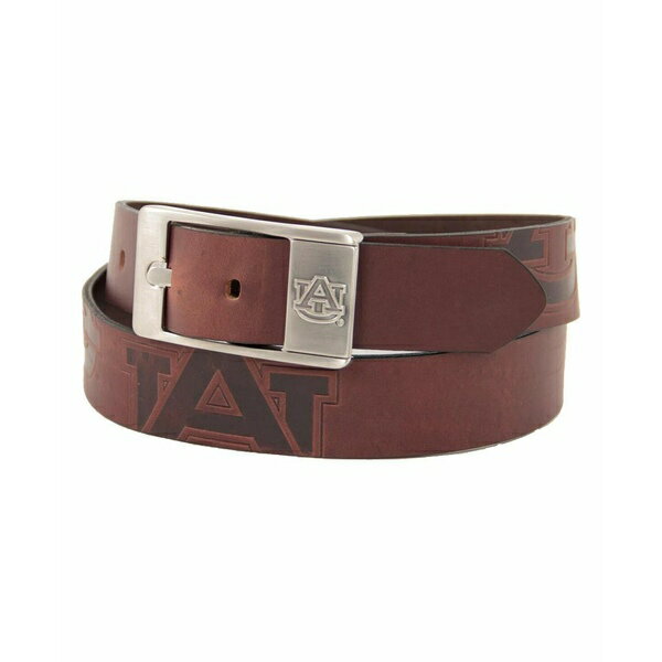エーグルウィング メンズ ベルト アクセサリー Men's Auburn Tigers Brandish Leather Belt - Brown Brown