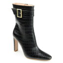 ジャーニーコレクション レディース ブーツ シューズ Women's Elanie Croc Booties Black