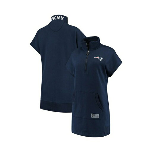 ダナ キャラン ニューヨーク レディース ワンピース トップス Women's Navy New England Patriots Naomi Quarter-Zip Sneaker Dress Navy ダナ キャラン ニューヨーク レディース ワンピース トップス Women's Navy New England Patriots Naomi Quarter-Zip Sneaker Dress Navy