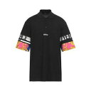 【送料無料】 ヴェルサーチ メンズ ポロシャツ トップス Polo shirts Black