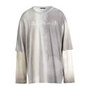 【送料無料】 バルマン メンズ Tシャツ トップス T-shirts Grey