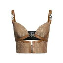 【送料無料】 ヴェルサーチ レディース Tシャツ トップス Tops Beige